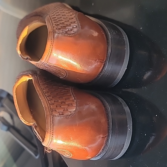 Florsheim Men's Shoes Size 10 Royal Imperial Brown Woven Leather Vintage Loafer - Picture 7 of 9